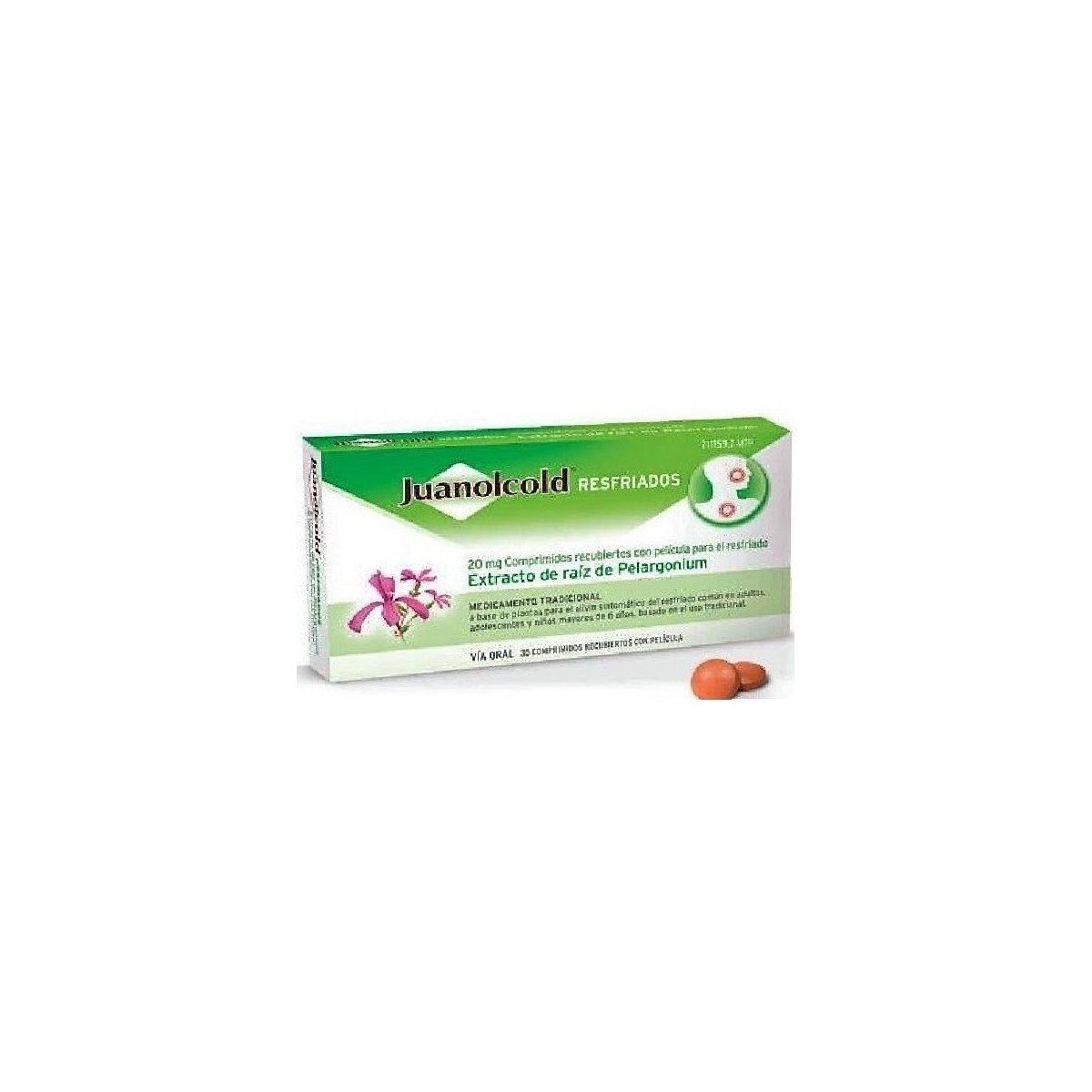 JUANOLCOLD RESFRIADOS 20 MG 30 COMPRIMIDOS...